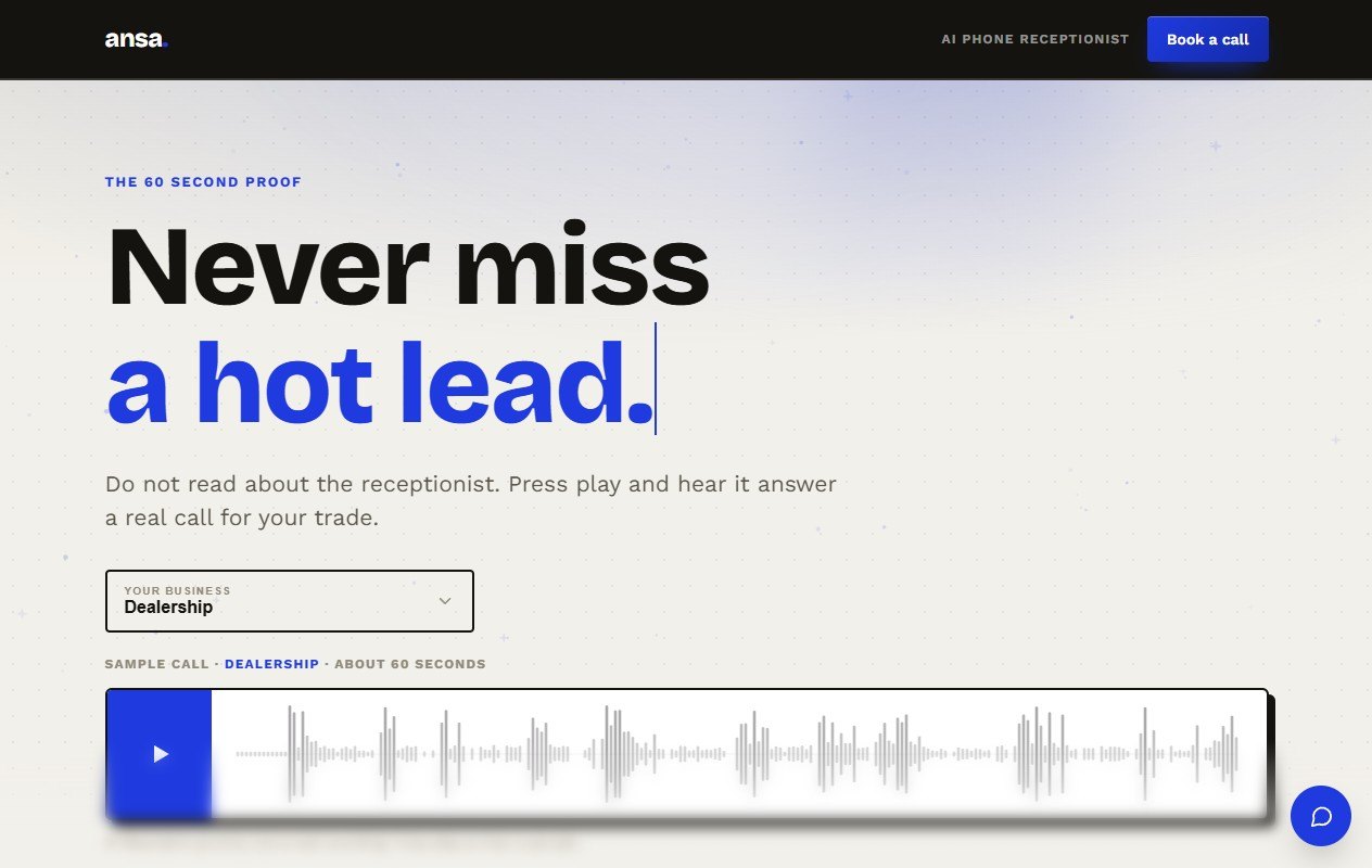The live Ansa site at ansa.cognesia.org